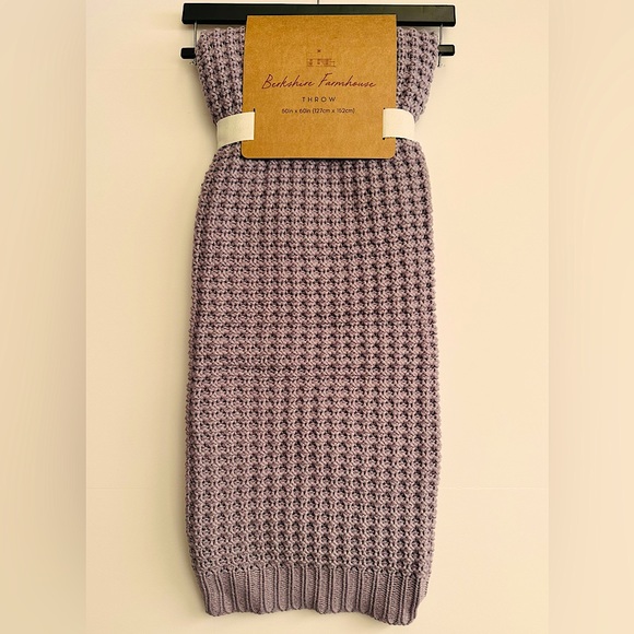 🎁Berkshire Farmhouse Throw Blanket - Seeded Lavender